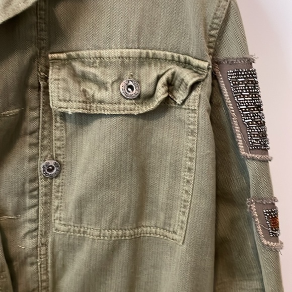 Green army jacket by free people - Picture 3 of 9